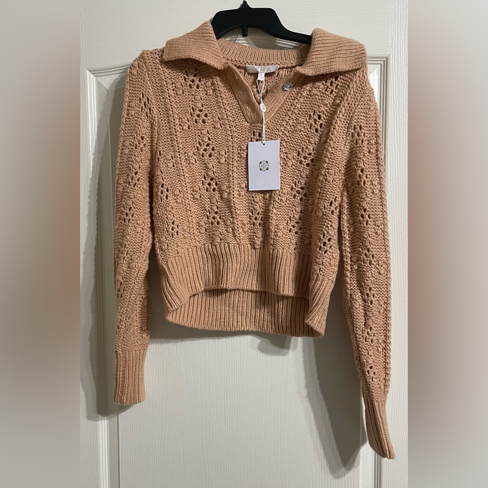 Women's Tan Knit Sweater